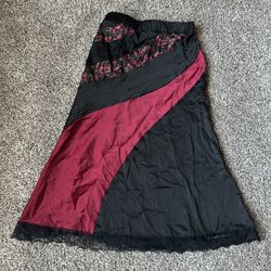 Long Floral Print Skirt