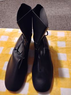 Black Moccasin Style Boots Size 12