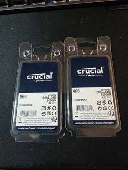 Crucial 8gb DDR4 SODIMM 2 pack