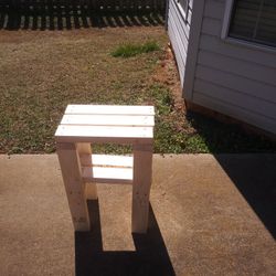 Side Stand Solid Wood