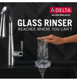 Delta Spotshield Stainless Faucet Glass Rinser