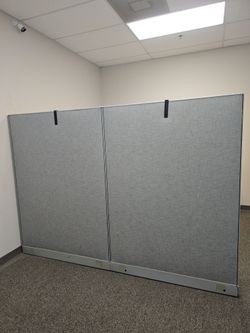 Two Office Partition Panels