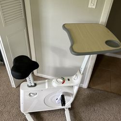 Exercise Bike With Work Station