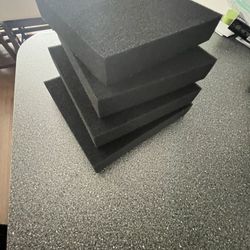 AQUANEAT Aquarium Filter Sponge Open Cell Foam Sheet Bio Sponge Filter Media Pad HMF Fish Tank Sump Divider (11" Lx 10.25" W x 2" H, Black)