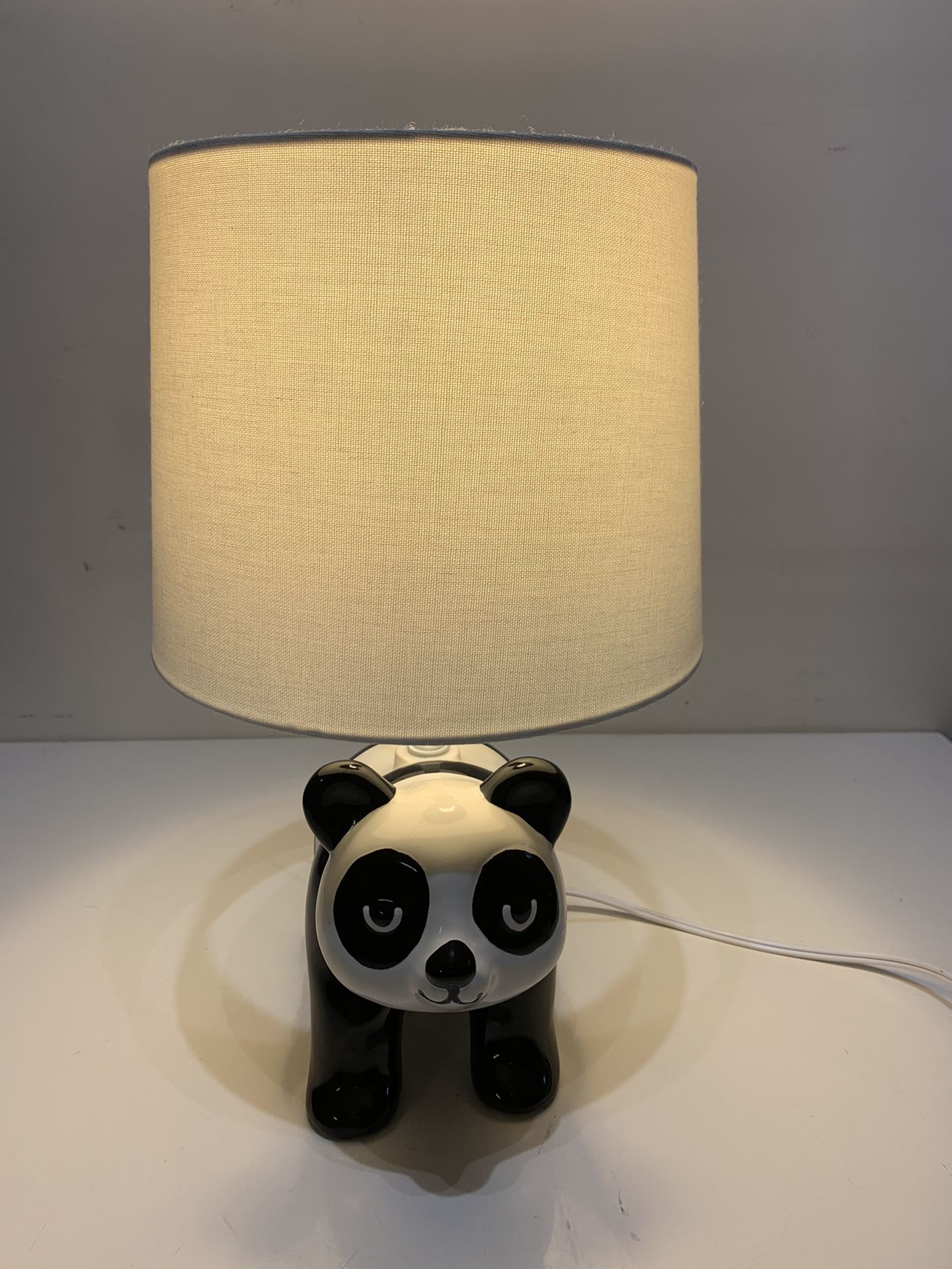 Kid's Ceramic Panda Desk Lamp New