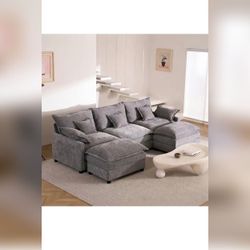 Cloud Couch Sectional, Gray Fabric - New – Las Vegas, NV