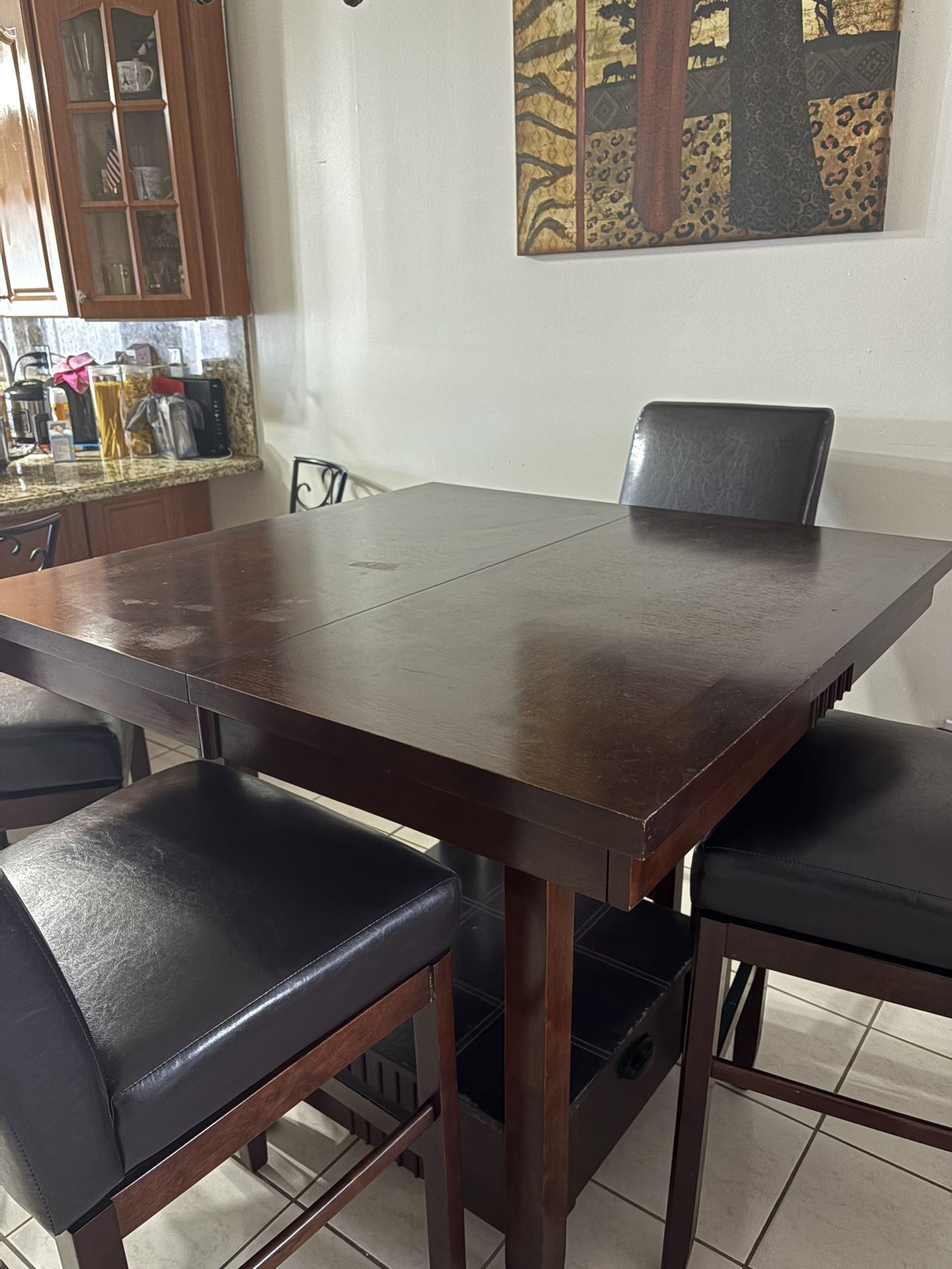 Dark Brown Dining Table