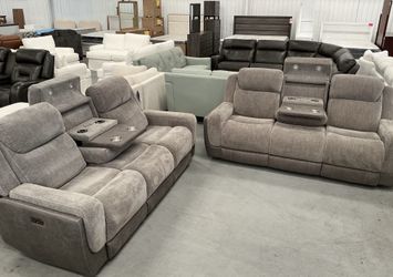 Dual power Reclining Sofa set