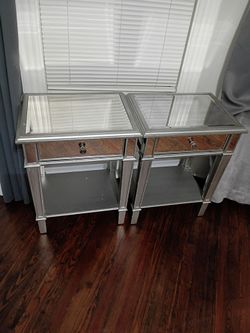 Pier One Mirrored Nightstand