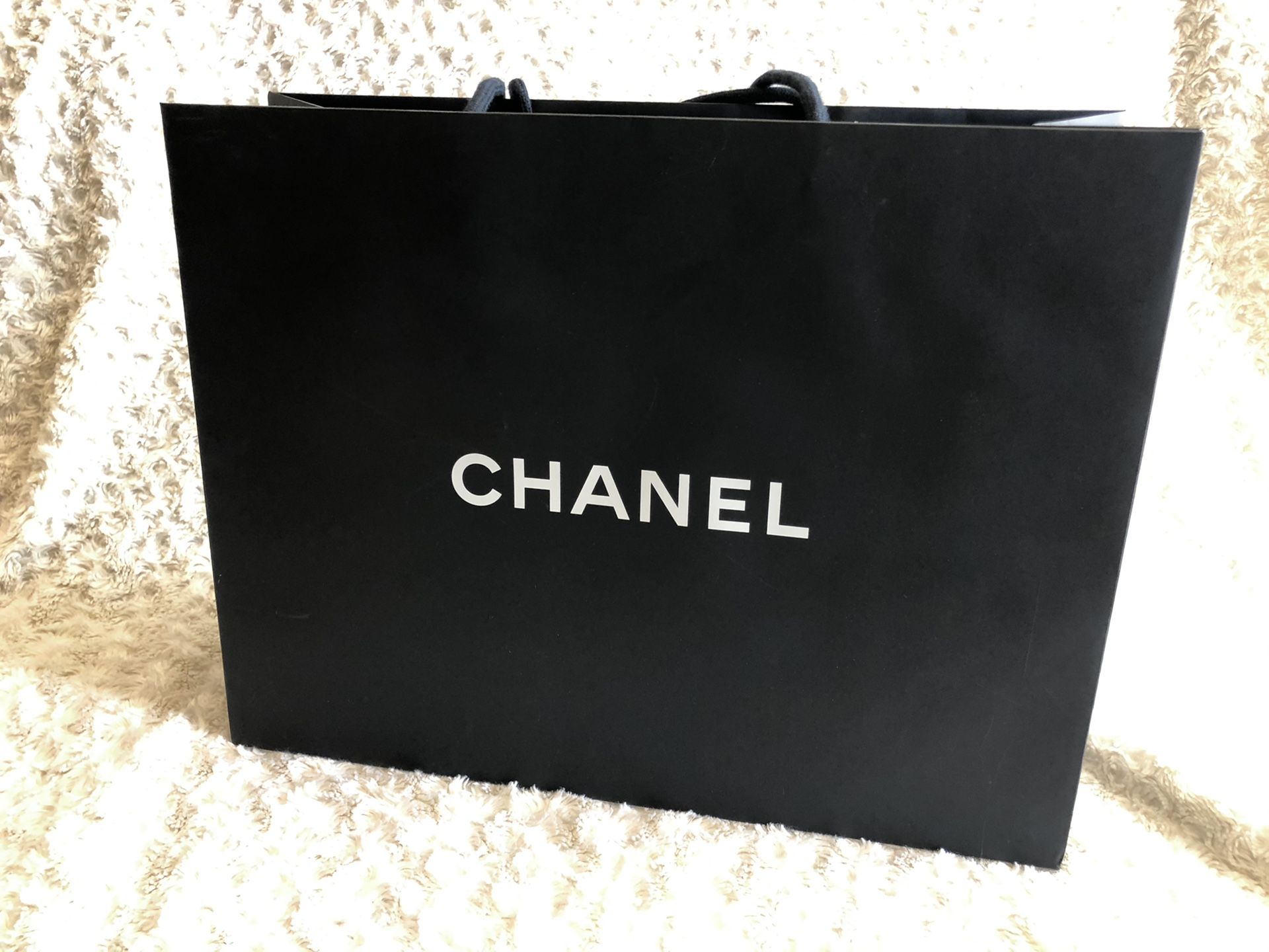 Chanel large black shopping bag