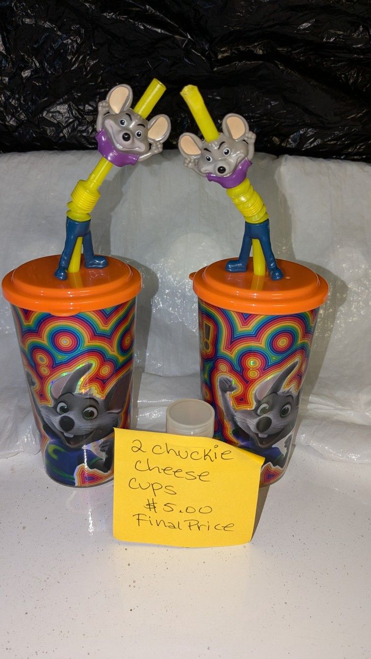 2 Chucky Cheese Cups (Used) $5