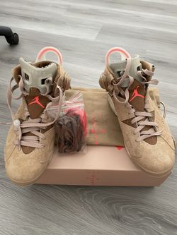 Jordan 6 Retro Travis Scott British Khaki Size 7.5