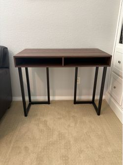 Modern Work Desk with Metal Bases