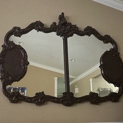 Antique Table And Mirror