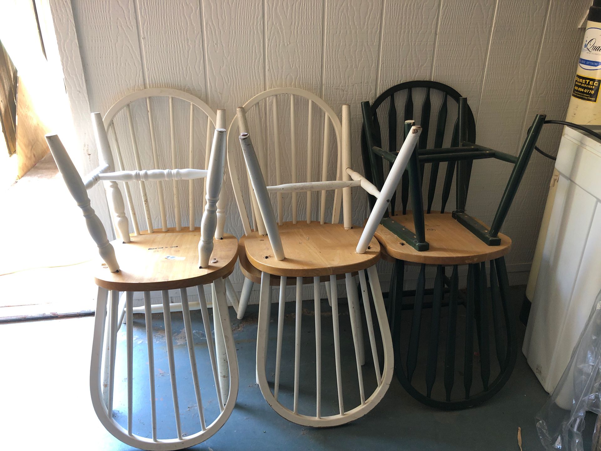 Dining room chairs-25 for all or 5 each.