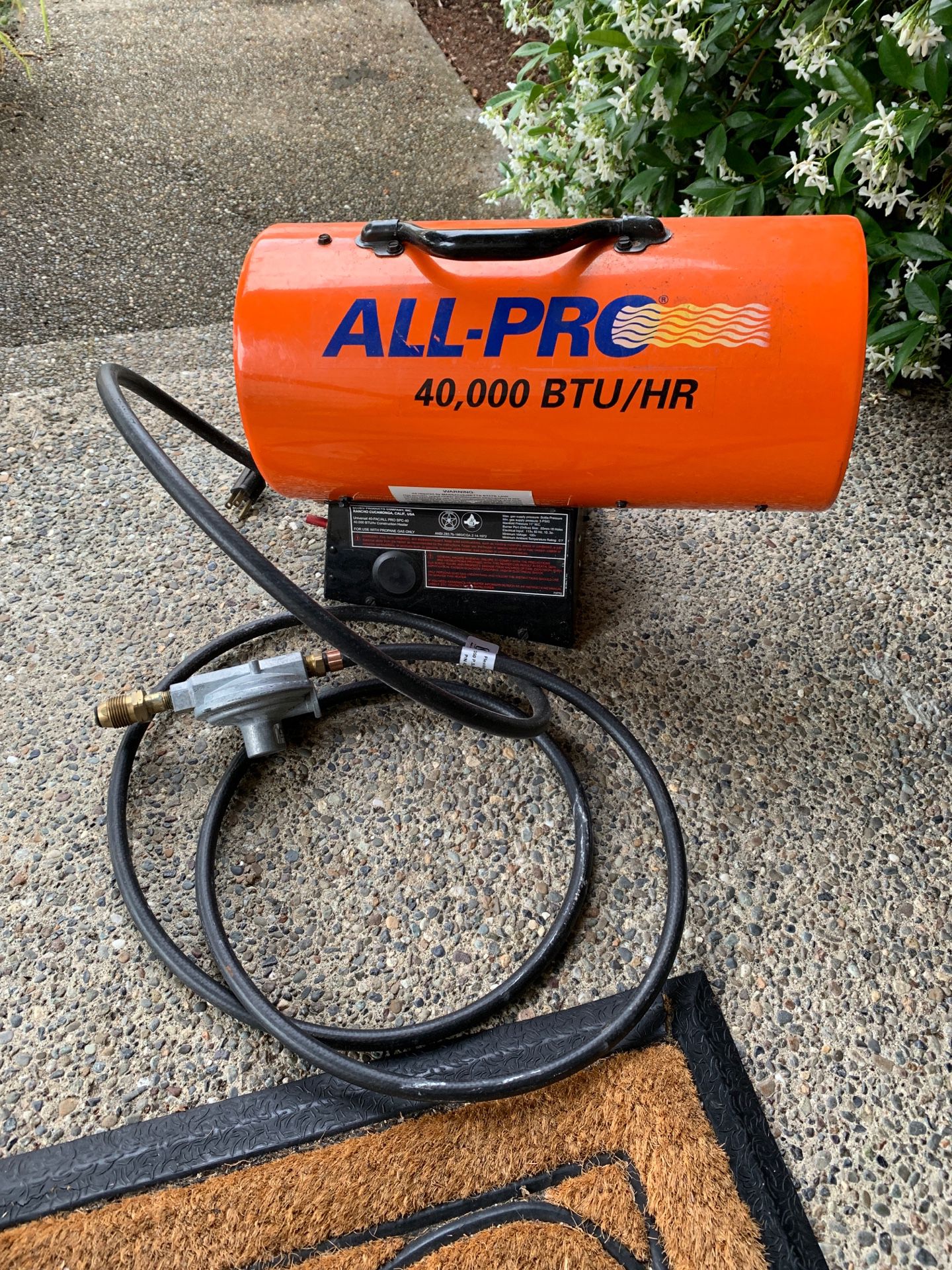 All-Pro 40,000 BTU/HR propane heater