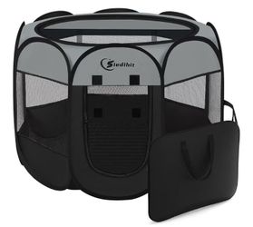  Sietihit Dark Grey Dog Cat Playpen