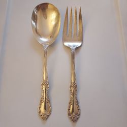 Vintage Serving Spoon And Fork