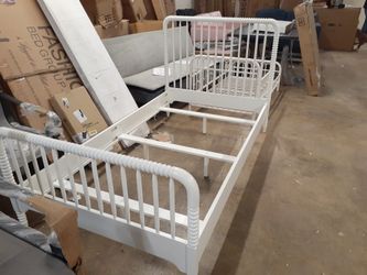 Brand new assembled wooden twin bed