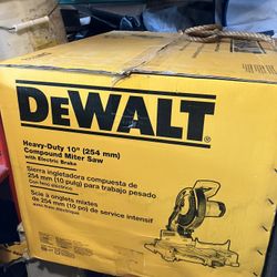 Brand New Dewalt 10” Compound Miter Saw With Stand 