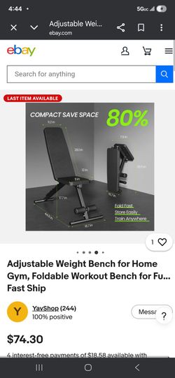 Work out bench and push up bars