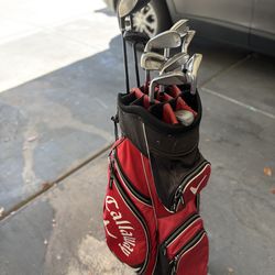 TaylorMade / Callaway Golf Set w/ Bag, Driver, Woods, Irons & Putter