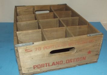 Coke, soda pop wood case