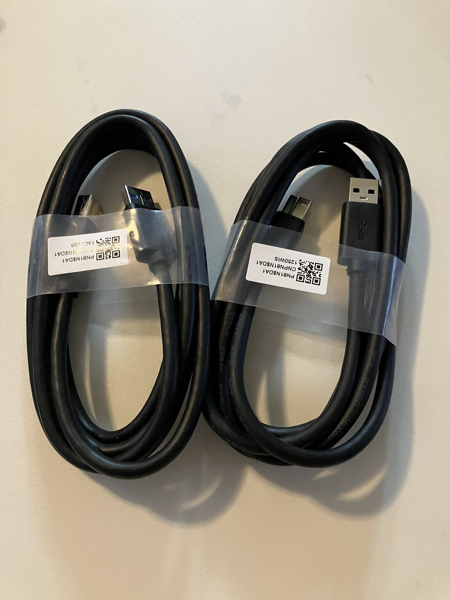 Lot Of 2 Dell 5KL2E USB 3.0 SuperSpeed 6 Ft USB 3.0 A-B/A Male to B Male Cable