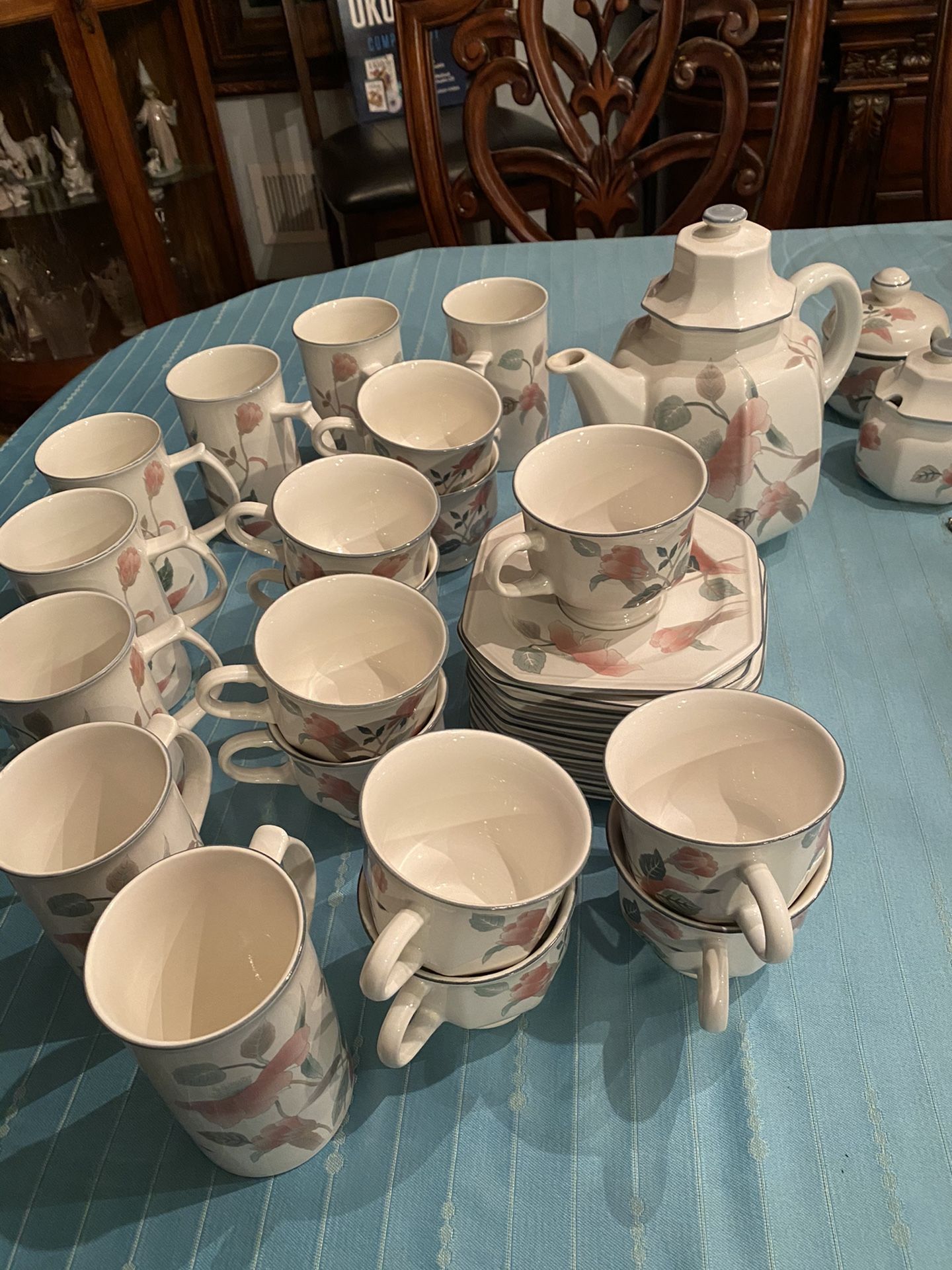 Silk flower mykasa TEA PARTY