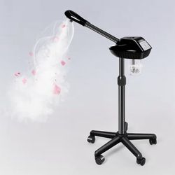 Facial Steamer, Face Steamer on on Wheels with More Steam, Adjustable Height for Face Steamer Suitable for Personal Home and Professional Personal Car