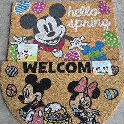 🌸 Mickey Mouse Spring Outdoor Mats 🌸