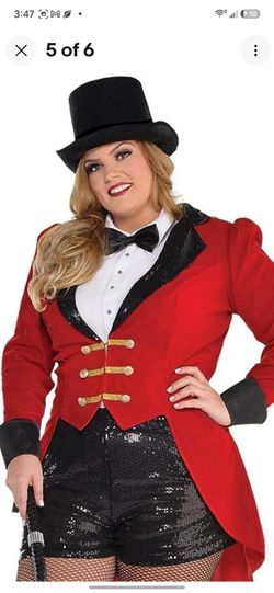Women's Ringmaster Circus Halloween Costume plus size