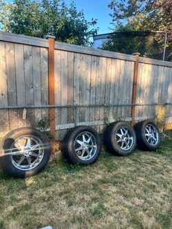 22” chrome rims & new tires