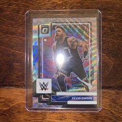 2023 Kevin Owens Panini Chronicles Optic WWE Silver Wave Parallel
