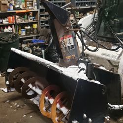 Skid Steer Snow Blower Attachment. With Electric Chute. Bobcat