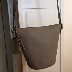 Couch Taupe Leather Purse