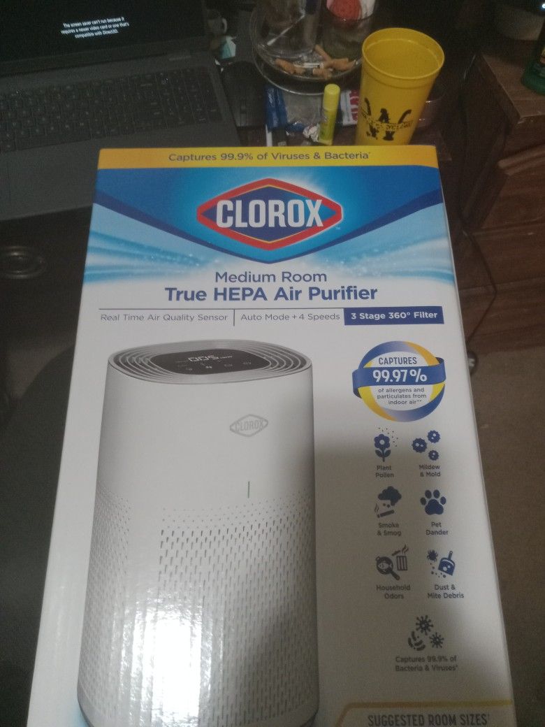 Air Purifier Clorox True HEPA
