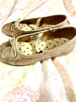 Gold Carter’s Ballerina Shoes