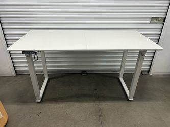 White Electric Standing Desk