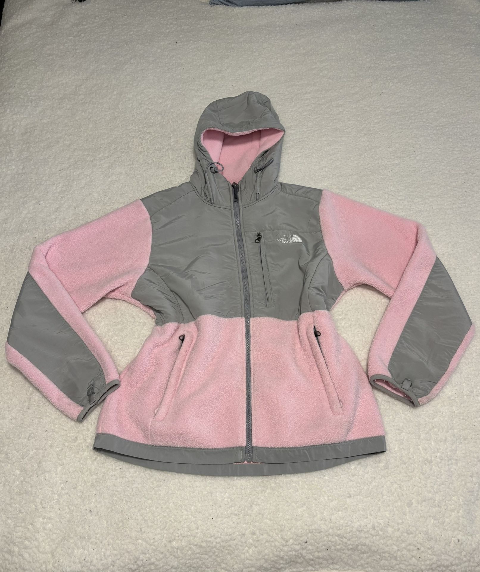 The North Face Women Gray Pink Denali Fleece Jacket
