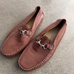Robert Zur Handsewn Leather Driving Loafers 10.5