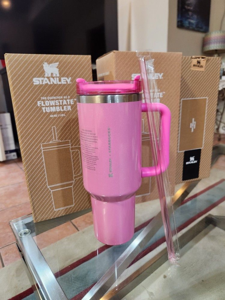 Stanley Starbucks Tumbler 40 0z Brand New With Straw