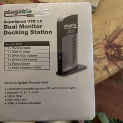 Plugable Dual Monitor Docking Station 