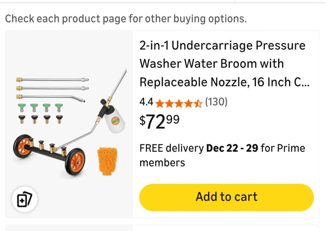 Undercarriage Pressure Washer