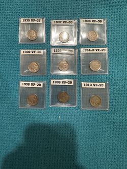 Make me an offer Buffalo Nickel Collection 9 Coins 1913–1939