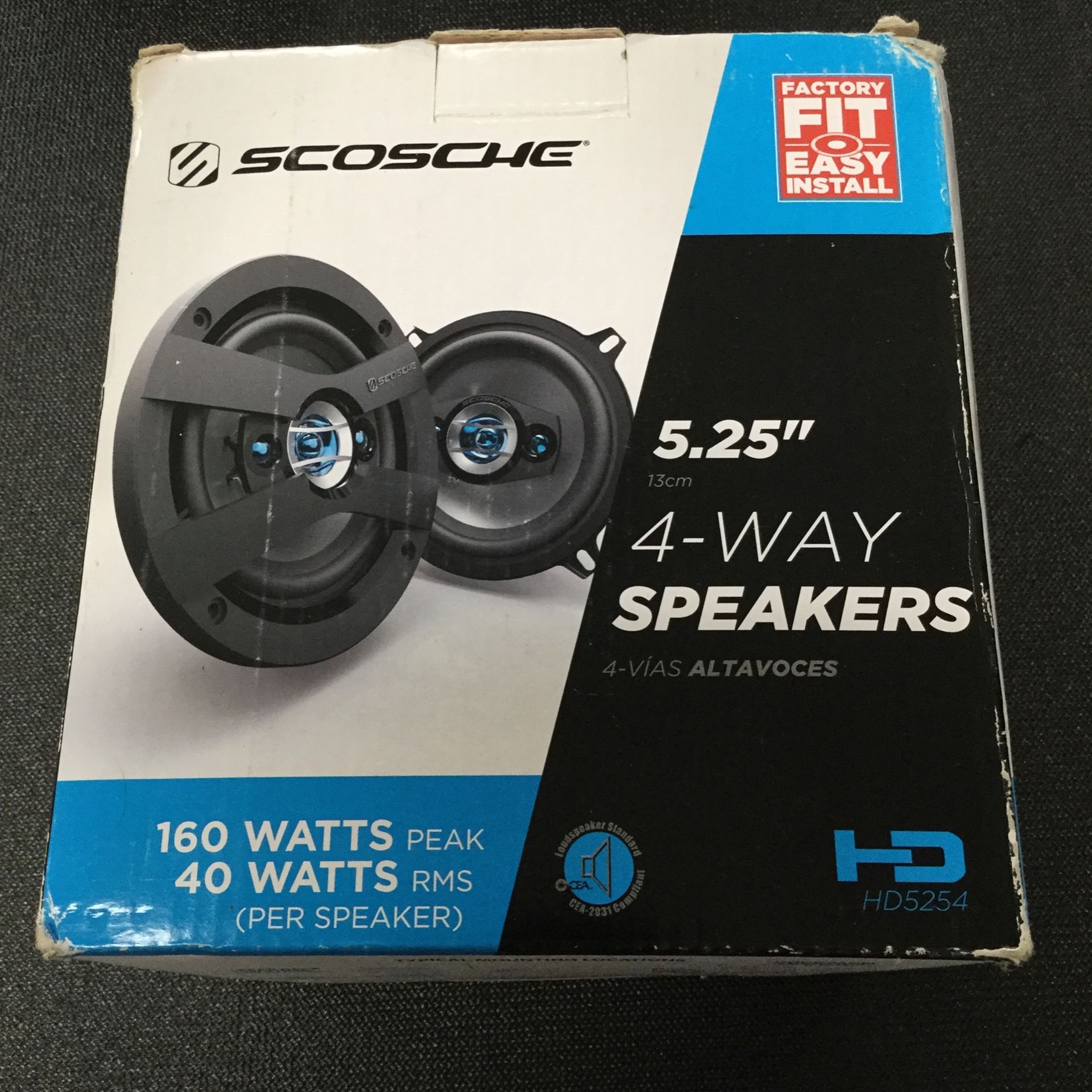 Scorche 5.25 Inch 4 - Way Speakers 160 Watt