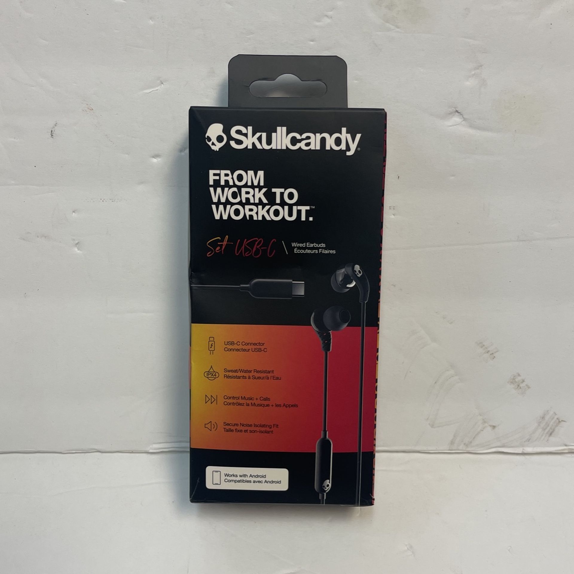 Skullcandy Set USB-C Wired earbud Headphones - True Black new