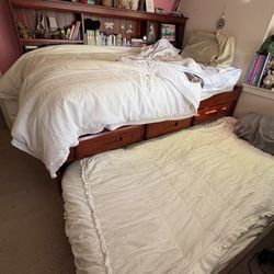 Twin Trundle Bed With Storage Drawers And Hutch