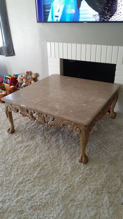 Coffee table living room coffee table solid 3½ x 3½ 🎈FIRM PRICE 🎈