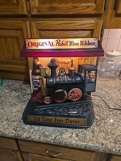 1961 pabst blue ribbon locomotive motion sign